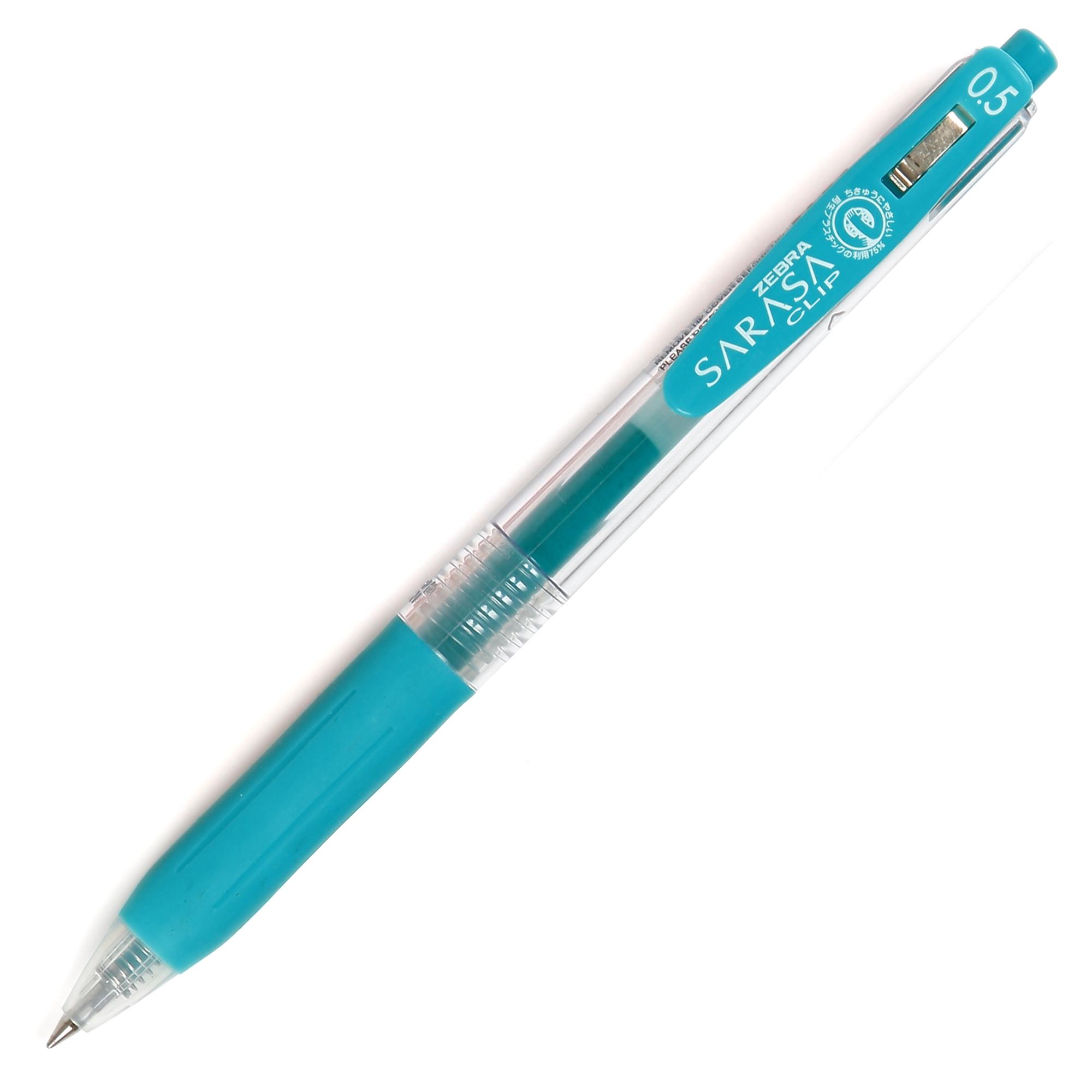 ปากกาหมึกเจลJJZ15-BG0.5เขียวทะเล ซีบร้า Sarasa