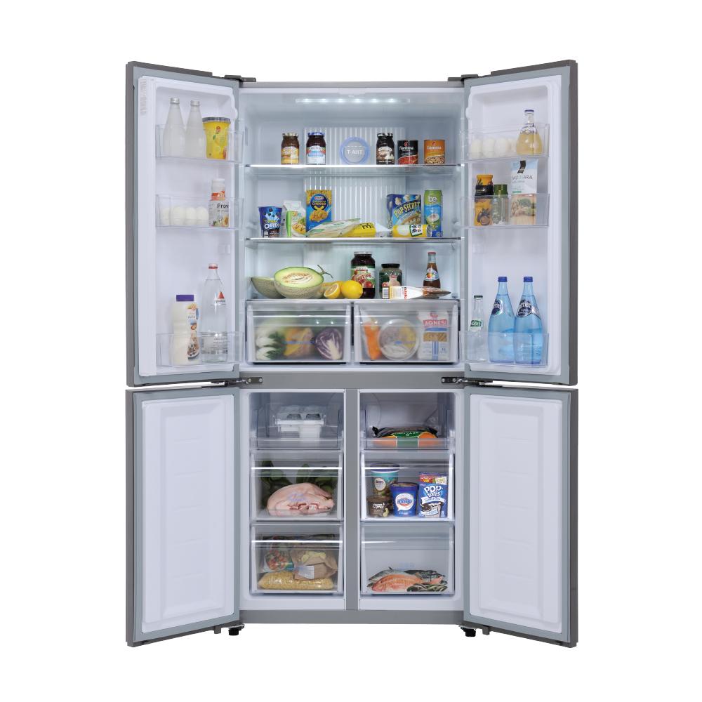 ตู้เย็นมัลติดอร์ ขนาด 16.3 คิว อินเวอร์เตอร์ รุ่น HRF-MD456 ประตูกระจกสีดำ